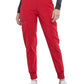 Women's 5-Pocket Mid Rise Jogger Pant - CK110A - Red