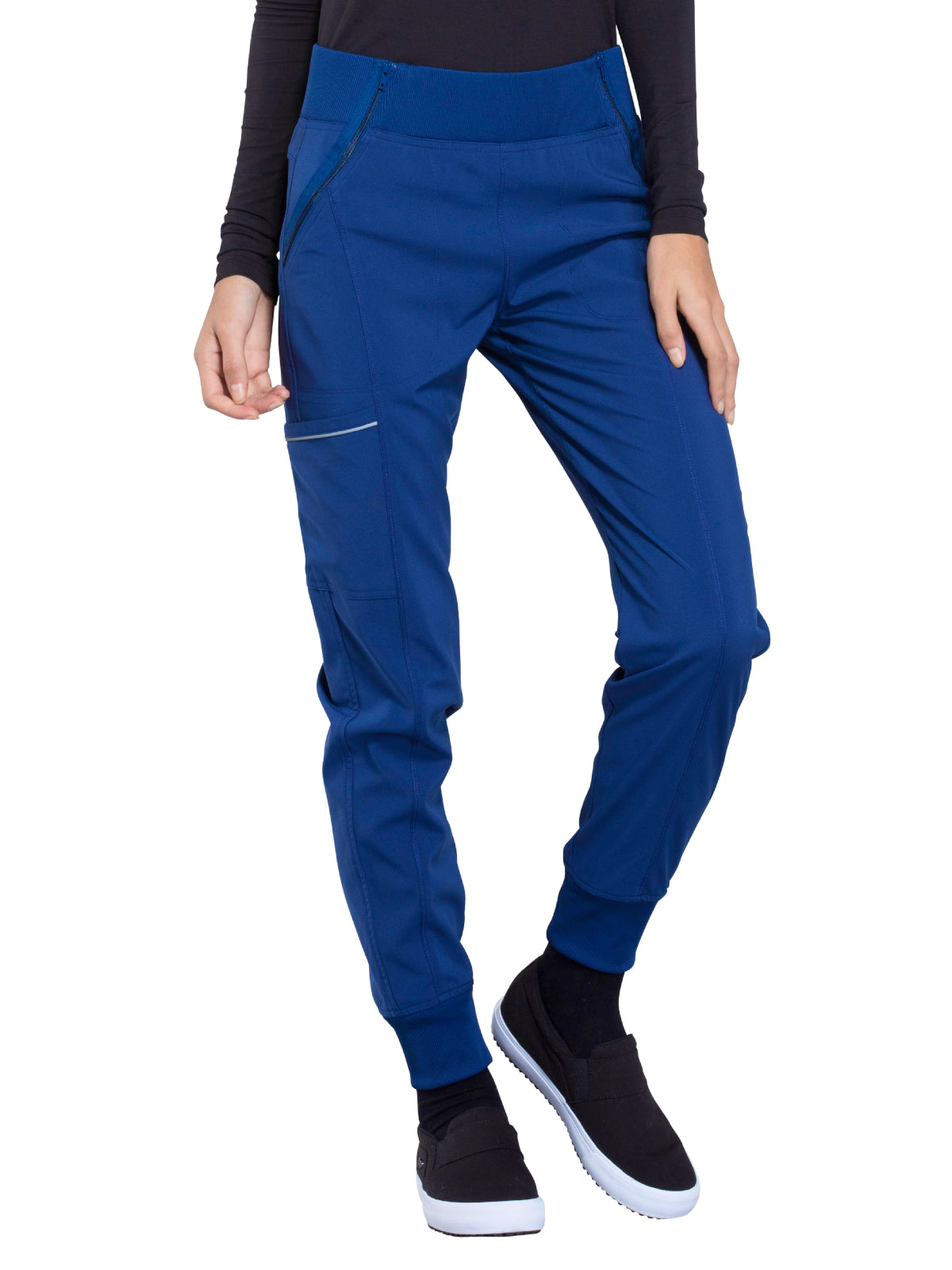 Women's 5-Pocket Mid Rise Jogger Pant - CK110A - Royal