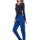 Women's Elastic Waistband Mid Rise Jogger Pant