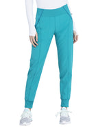 Women's 5-Pocket Mid Rise Jogger Pant - CK110A - Teal Blue