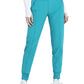 Women's 5-Pocket Mid Rise Jogger Pant - CK110A - Teal Blue