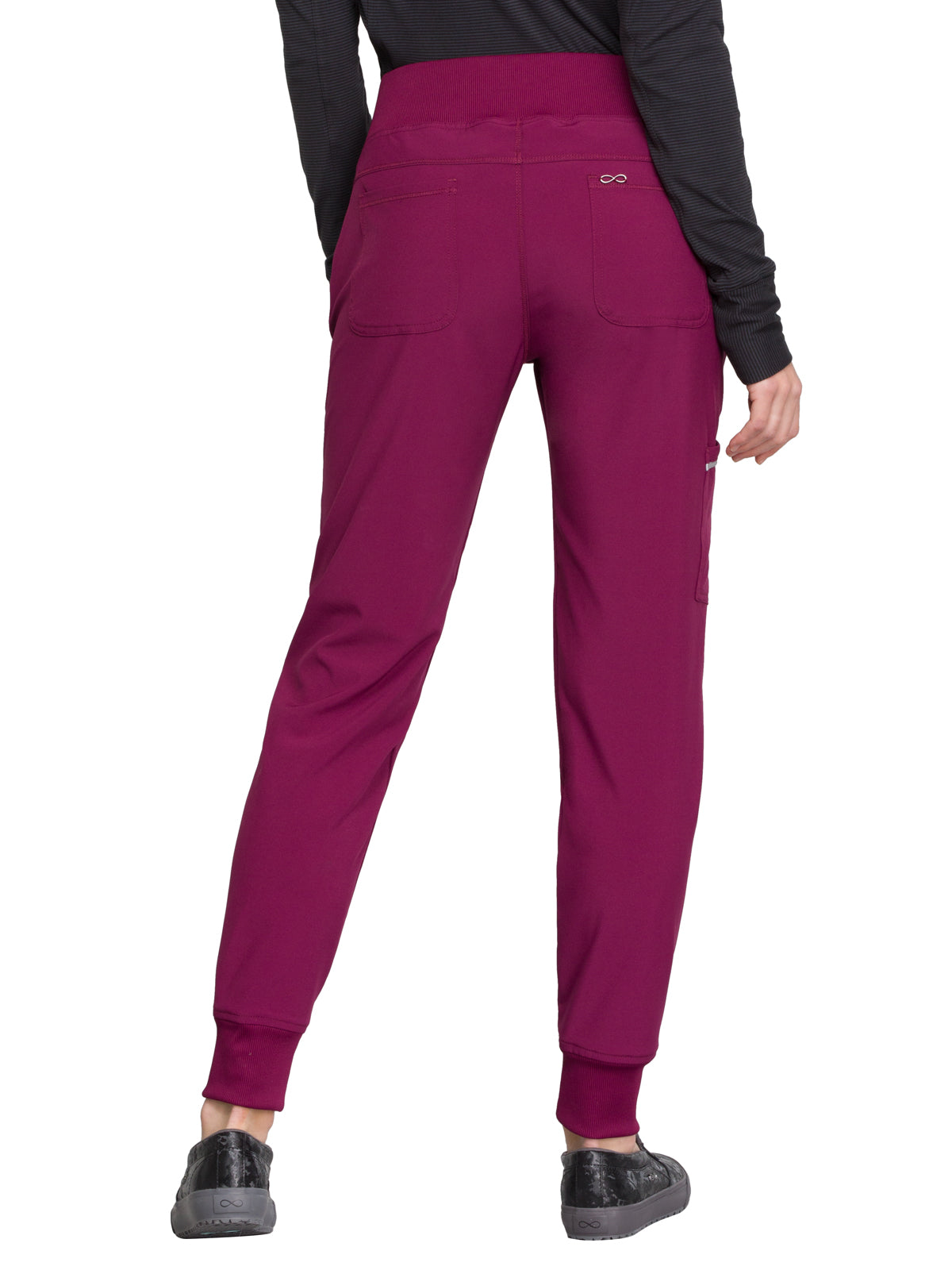 Women's Elastic Waistband Mid Rise Jogger Pant