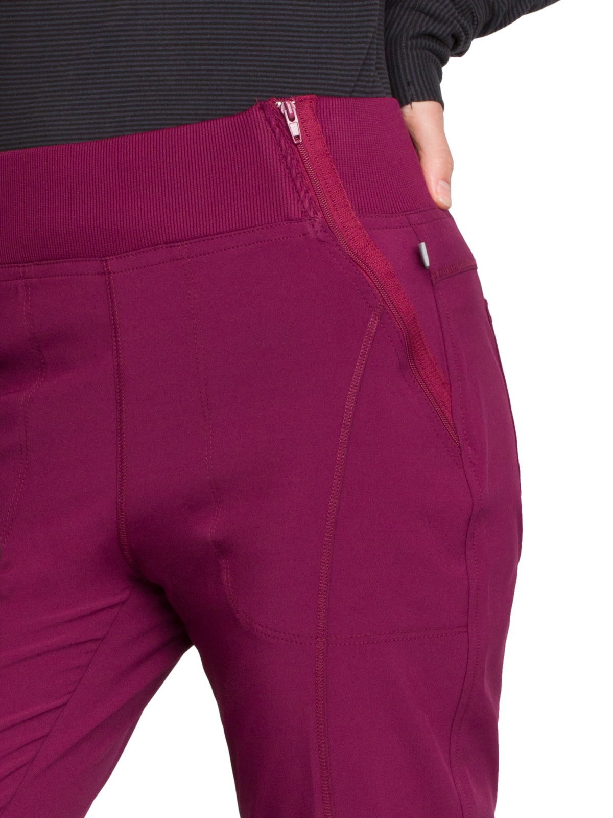 Women's Elastic Waistband Mid Rise Jogger Pant