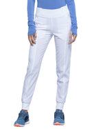 Women's 5-Pocket Mid Rise Jogger Pant - CK110A - White