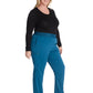 Women's Mid Rise Pull On Straight Leg Scrub Pant