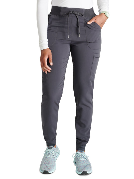 Women's Mid Rise Pull On Jogger Scrub Pant