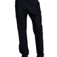 Men's 5-Pocket Faux Front Fly Tapered Leg Pant - CK185 - Black