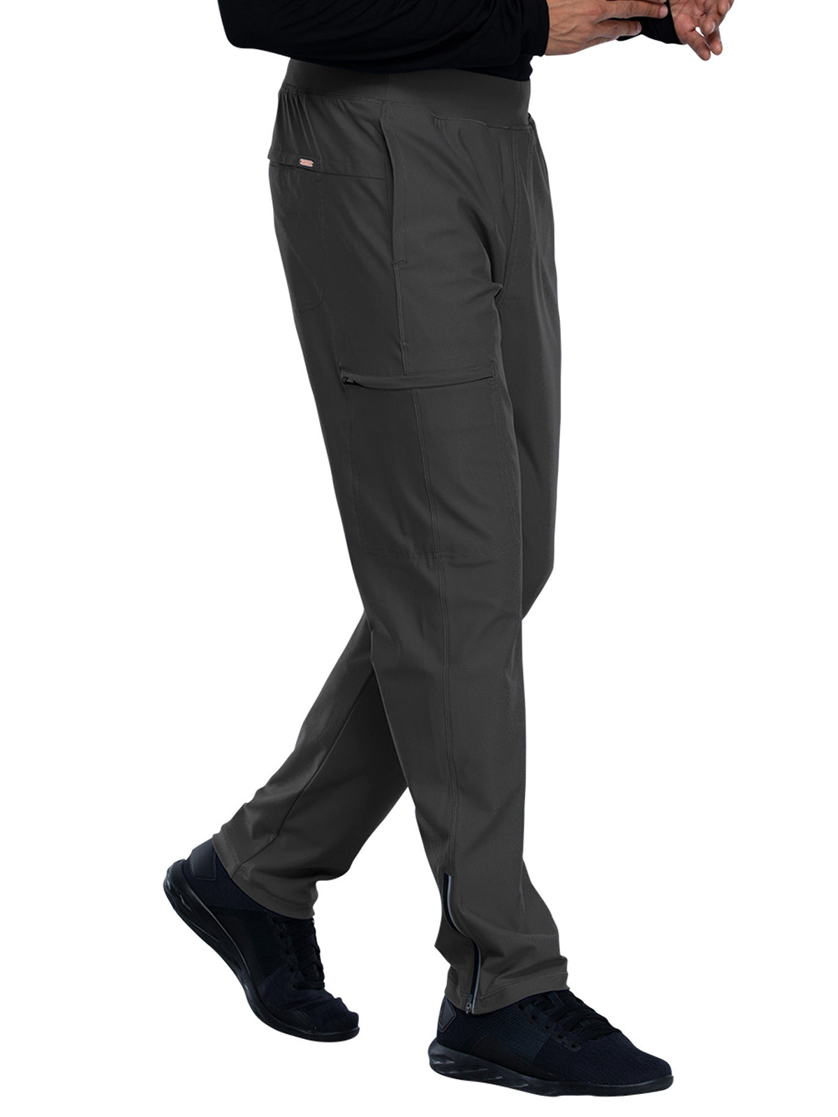 Men's Faux Front Fly Tapered Leg Pull-on Pant