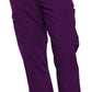 Men's Zip Fly Button Closure Tapered Leg Pant