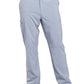 Men's Zip Fly Button Closure Tapered Leg Pant