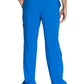 Men's Zip Fly Button Closure Tapered Leg Pant