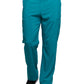 Men's Zip Fly Button Closure Tapered Leg Pant