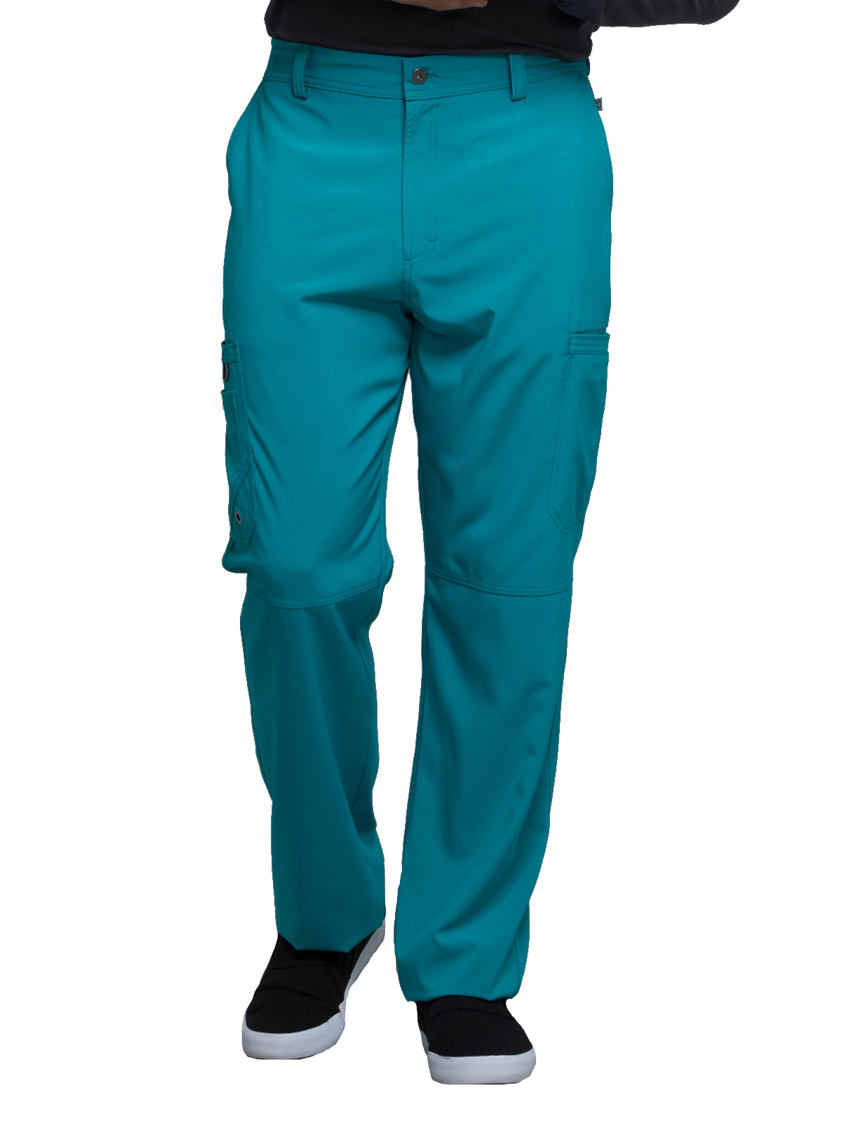 Men's 6-Pocket Tapered Leg Pant - CK200A - Teal Blue