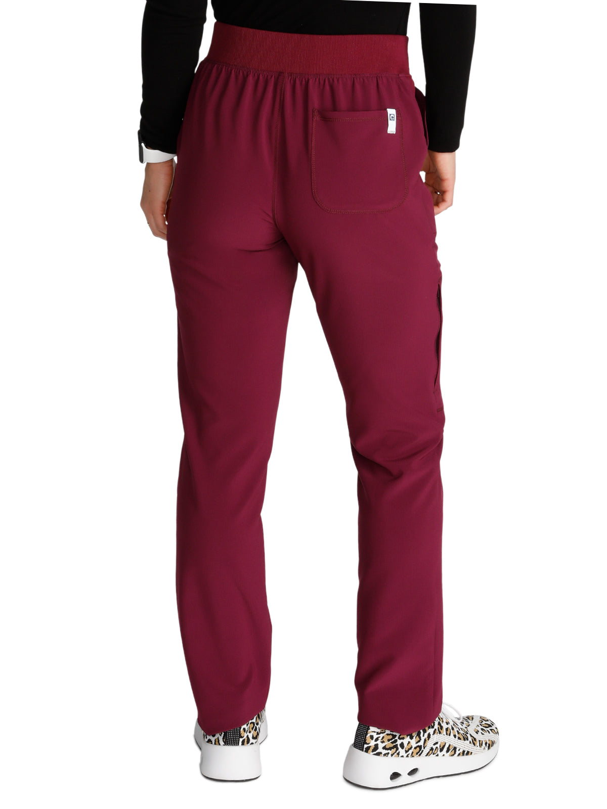 Women's Mid-Rise Tapered Leg Pant Pull-on Cargo