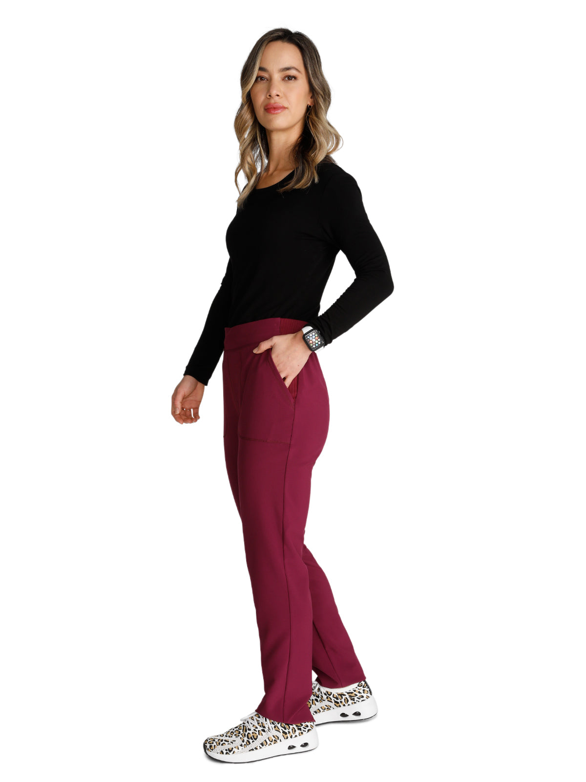 Women's Mid-Rise Tapered Leg Pant Pull-on Cargo