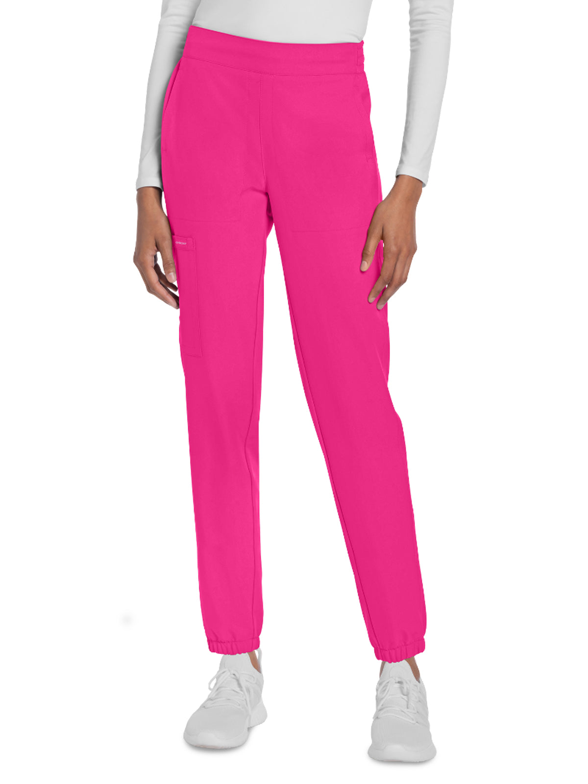Women's 5-Pocket Mid Rise Jogger - CK273A - Electric Pink