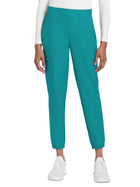 Women's 5-Pocket Mid Rise Jogger - CK273A - Teal Blue