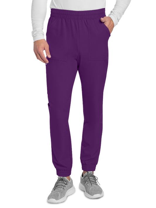Men's 4-Pocket Mid Rise Jogger Pant - CK278A - Eggplant