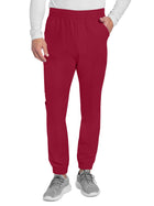 Men's 4-Pocket Mid Rise Jogger Pant - CK278A - Red