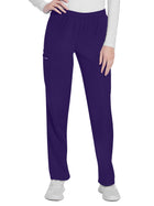Women's 3-Pocket Mid Rise Cargo Pant - CK281A - Grape