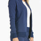 Women's 2 Pocket Zip Front Scrub Jacket