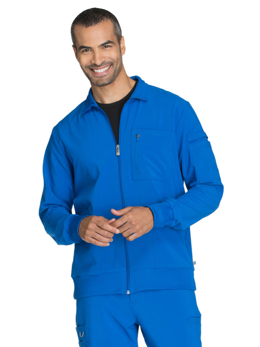 Men's 5-Pocket Zip Front Jacket - CK305A - Royal