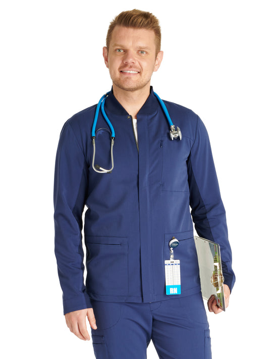 Men's Zip Front Scrub Jacket