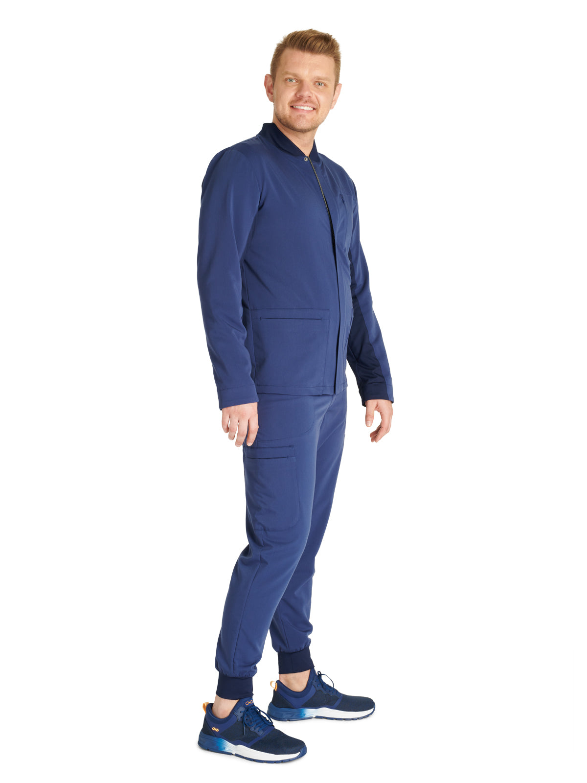 Men's Zip Front Scrub Jacket