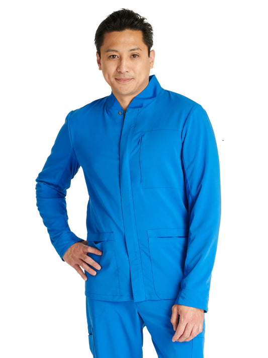 Men's Zip Front Scrub Jacket