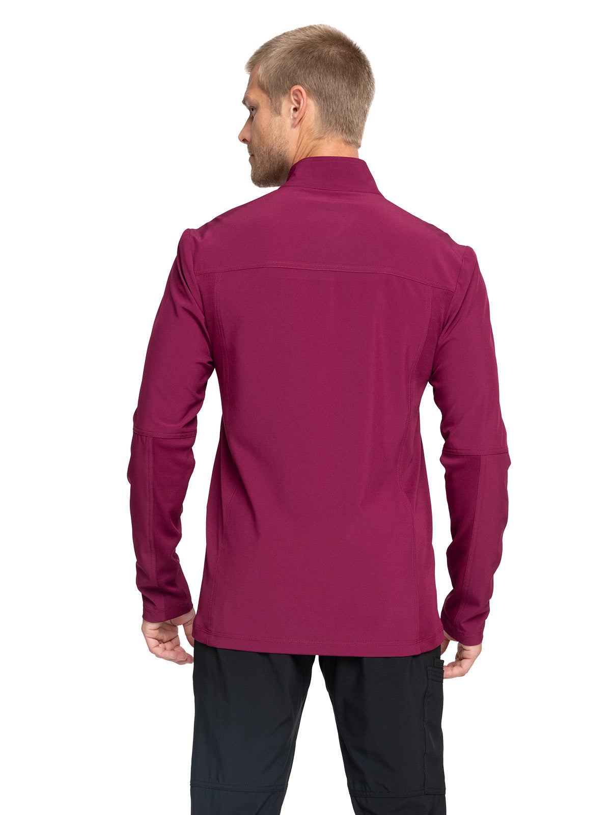 Men's Stand-up Collar Zip Front Jacket