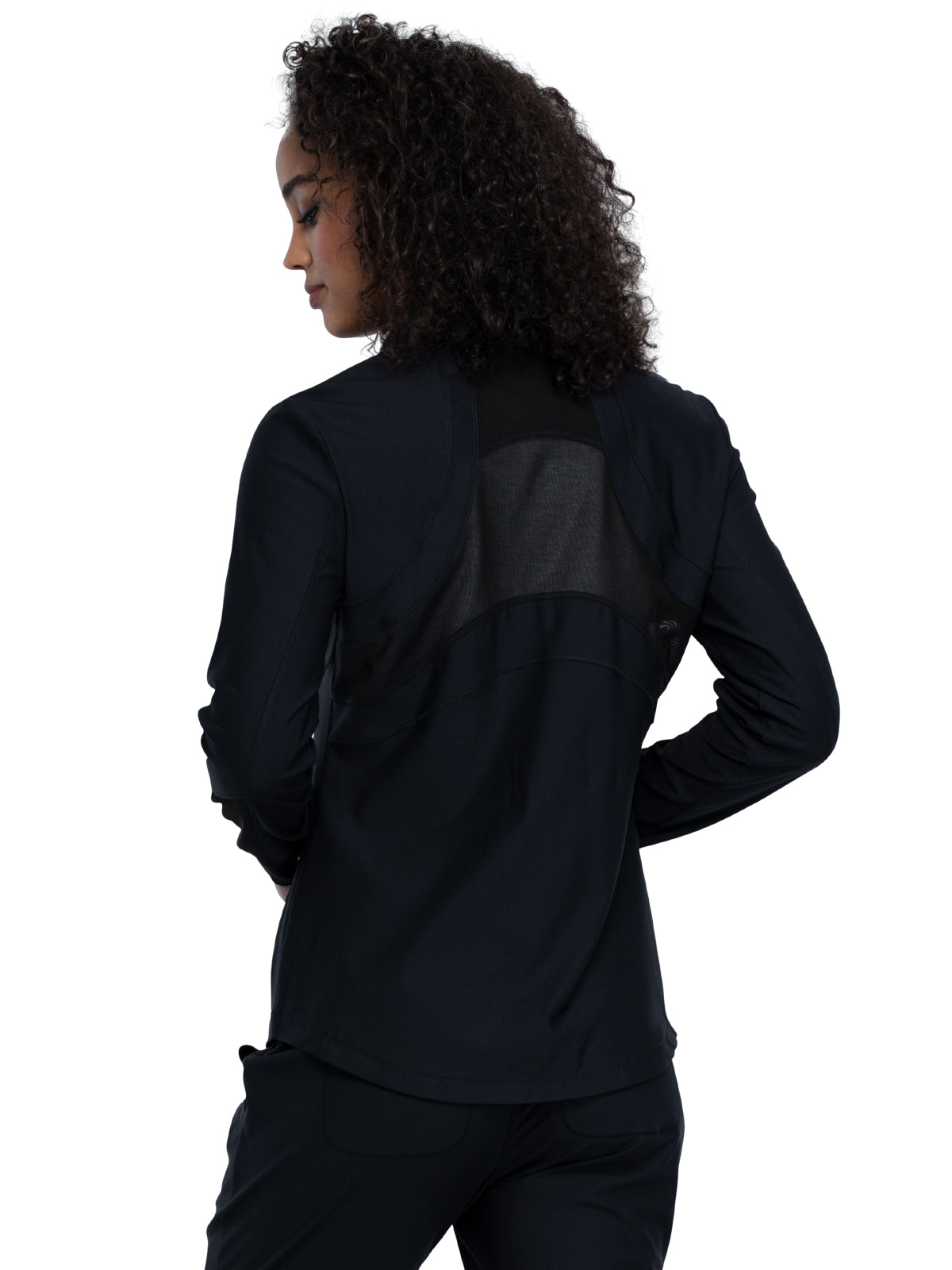 Women's Mock Neck Zip Front Jacket