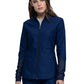 Women's Mock Neck Zip Front Scrub Jacket