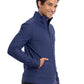 Men's Stand Up Collar Zip Front Scrub Jacket