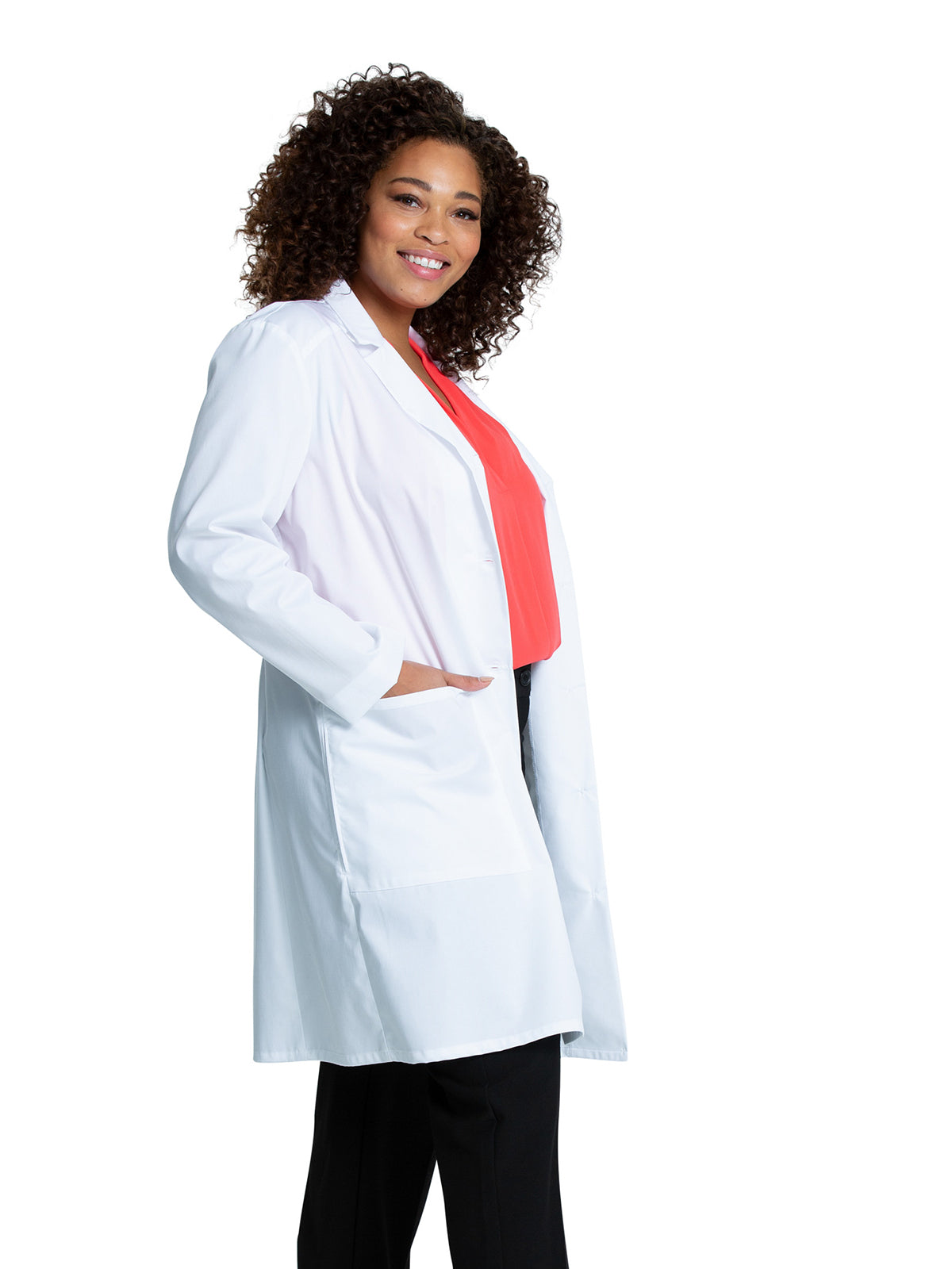 Women's Three-Pocket 37" Full-Length Lab Coat