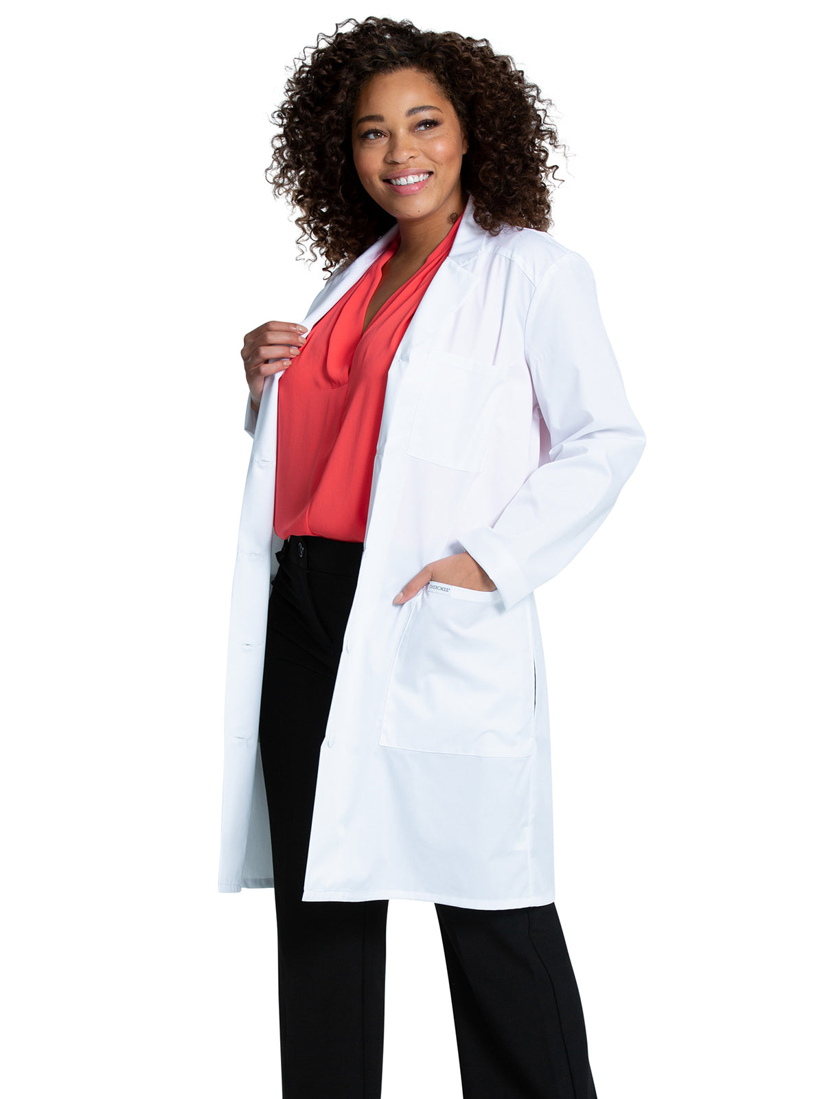 Women's Three-Pocket 37" Full-Length Lab Coat