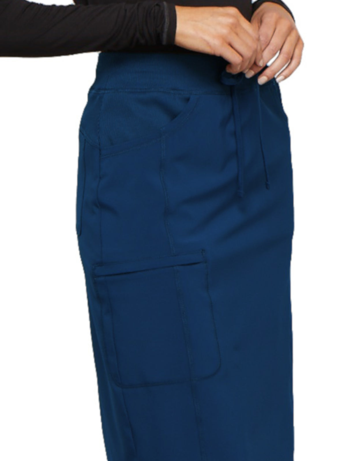 Women's 30" Tapered Drawstring Elastic Waistband Skirt