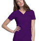 Women's 2 Pocket V-Neck Knit Side Panel Top