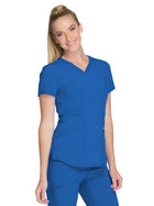 Women's 3-Pocket V-Neck Top - CK623A - Royal