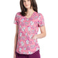 Women's V-Neck Print Top