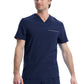 Men's Four-Pocket V-Neck Scrub Top