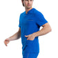 Men's Four-Pocket V-Neck Scrub Top