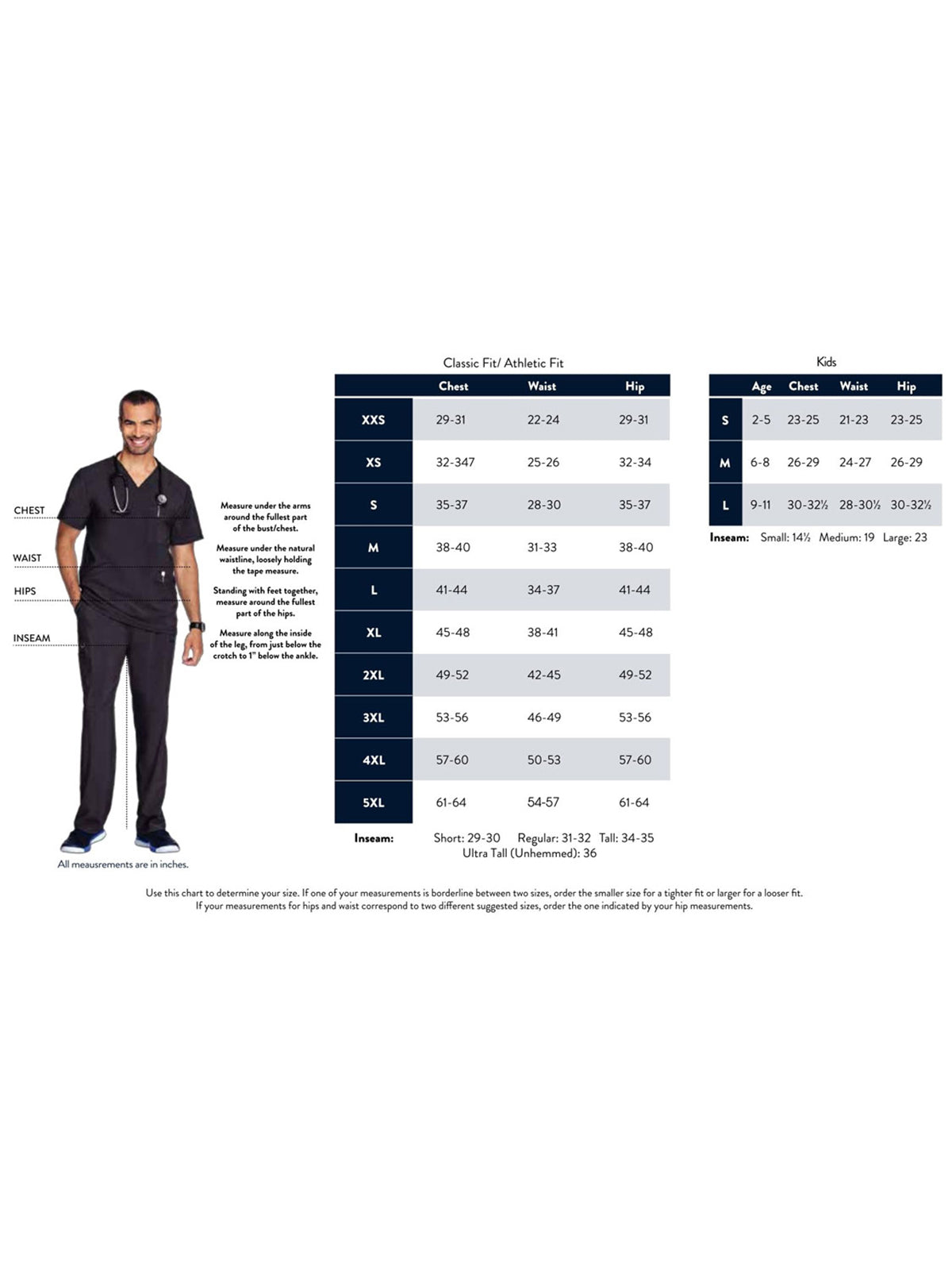 Men's Four-Pocket V-Neck Scrub Top