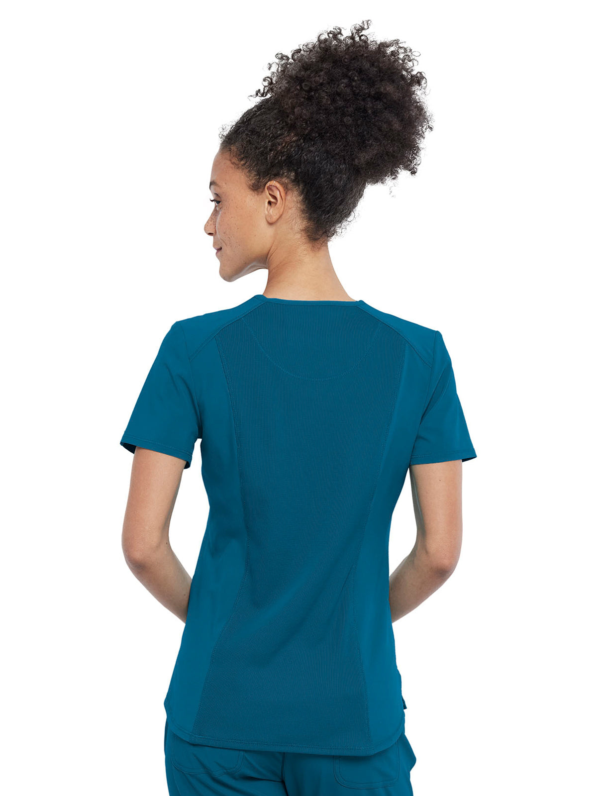 Women's Left Chest Pocket Tuckable V-Neck Top