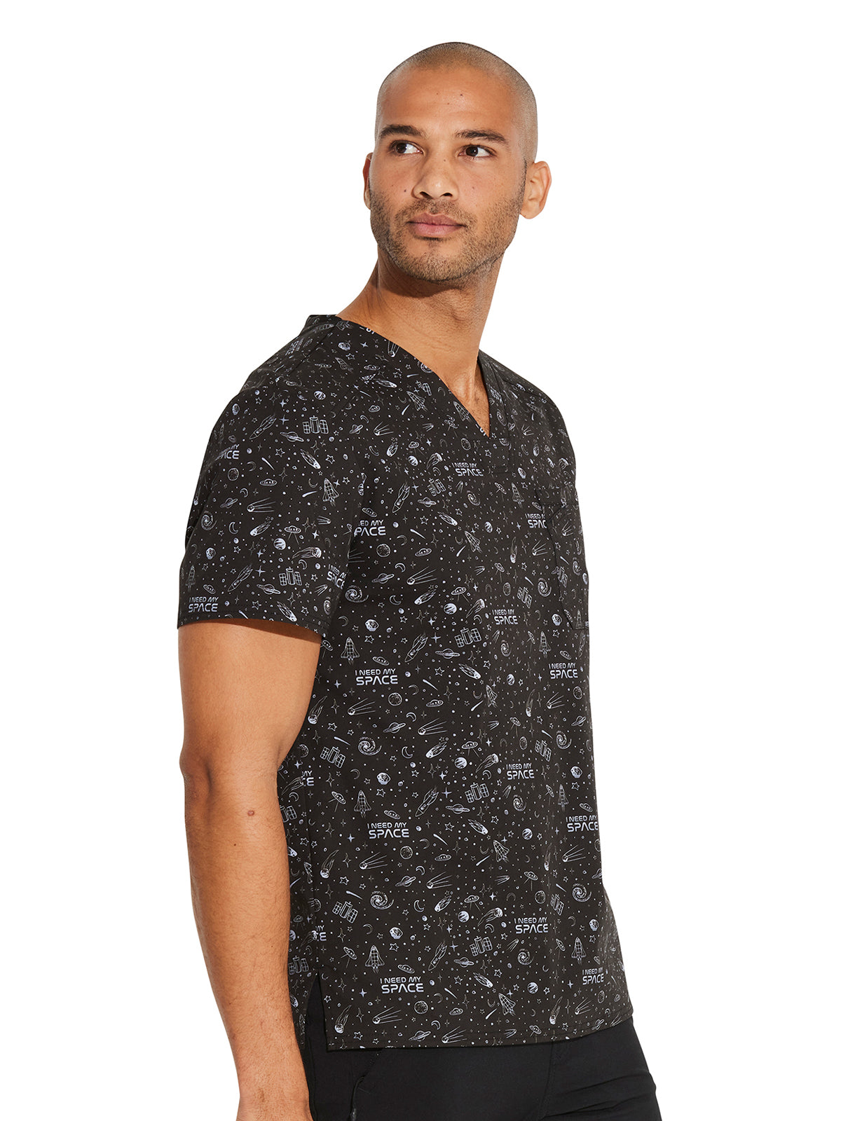 Men's V-Neck Print Top