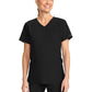 Women's 2-Pocket Maternity V-Neck Top - CK701A - Black