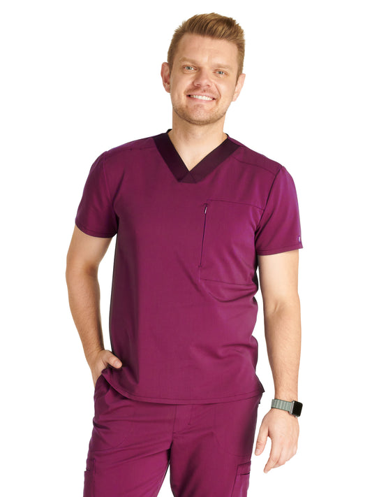 Men's V-Neck Scrub Top