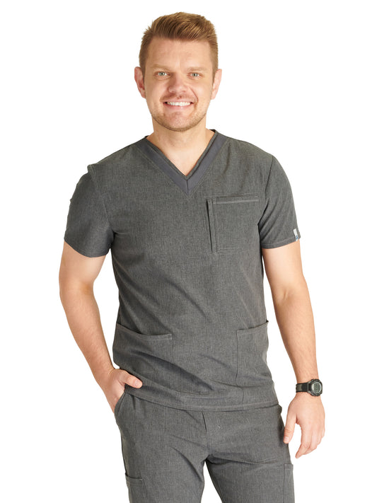 Men's V-Neck Scrub Top