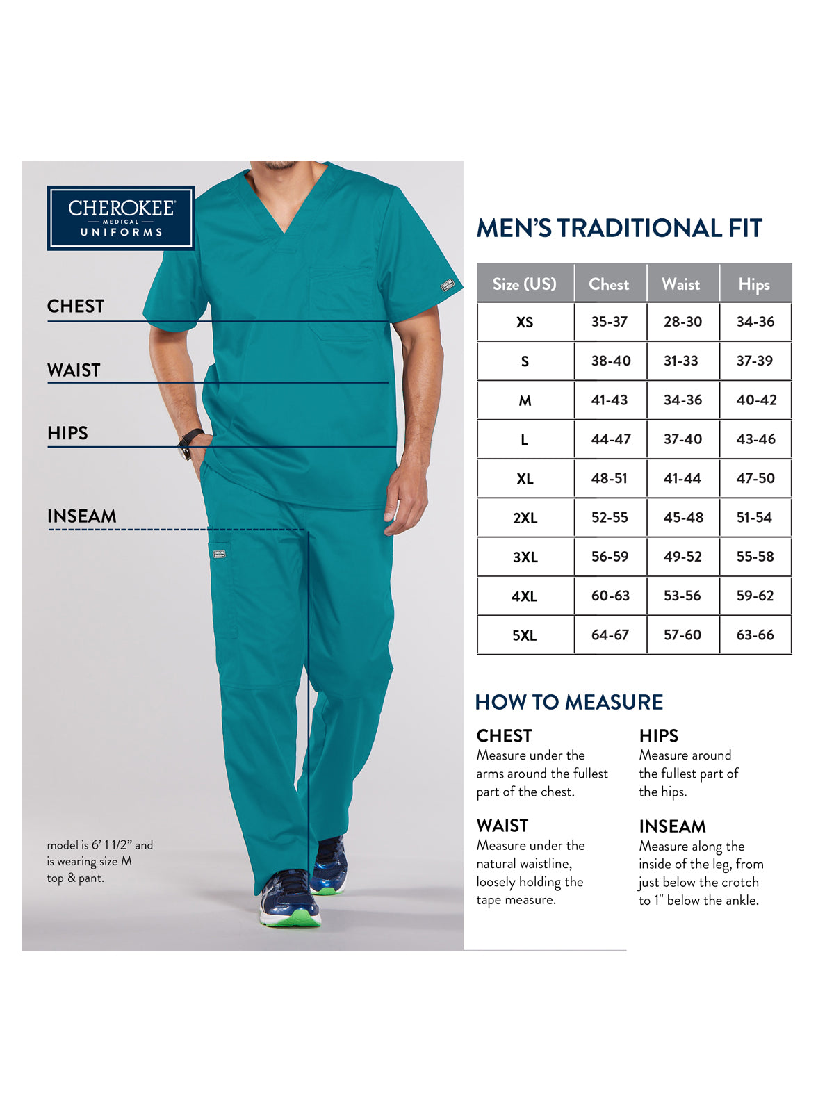 Men's V-Neck Scrub Top