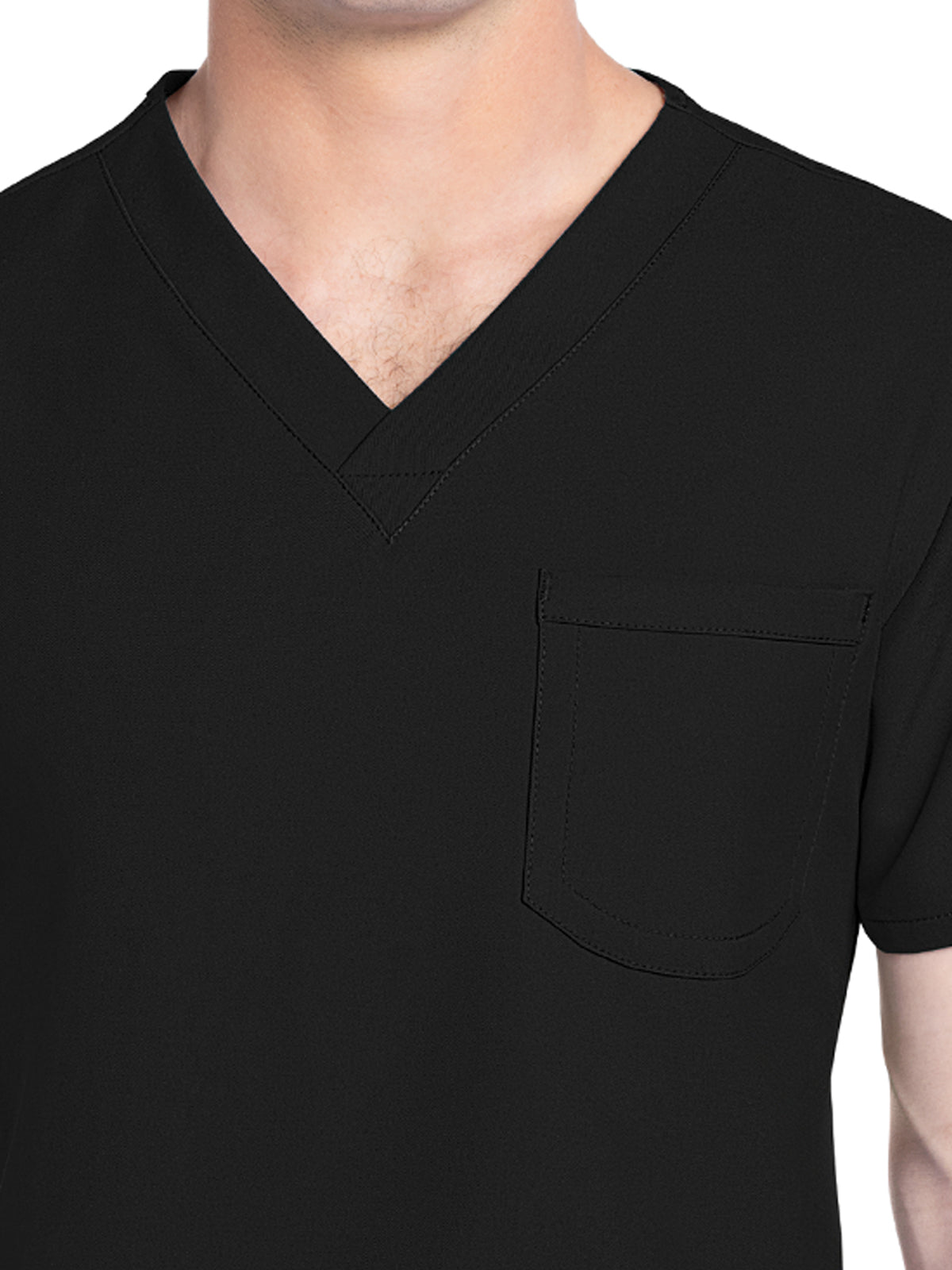 Unisex 1-Pocket V-Neck Top