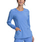 Women's 3 Pocket Long Sleeve V-Neck Top